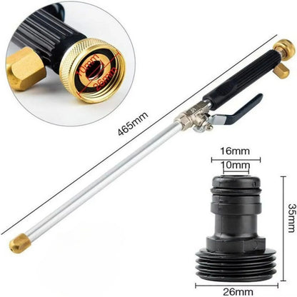 Lanca ciśnieniowa do węża ogrodowego – metalowa dysza do mycia i czyszczenia