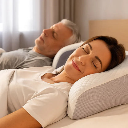 Poduszka ortopedyczna z pianki memory – ergonomiczna poduszka do spania, profilowana pod kark i kręgosłup