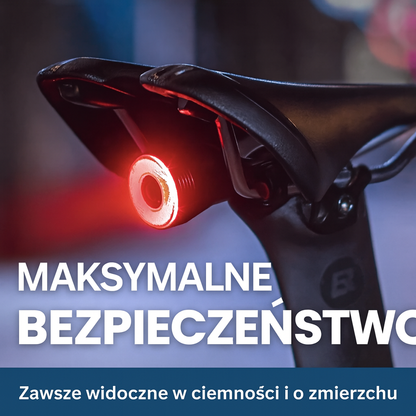 Inteligentna tylna lampka rowerowa VentureStore Smartlight – wodoodporna, USB, do 50h pracy