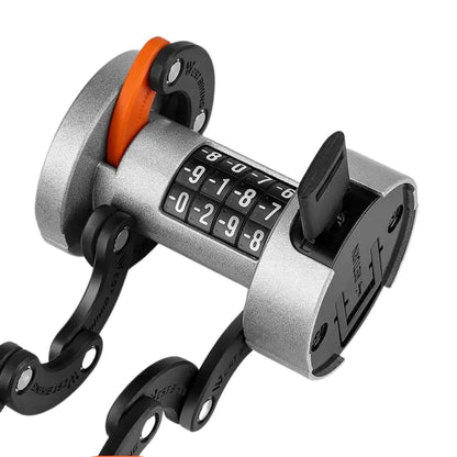 Kompaktowa blokada rowerowa składana z hartowanej stali – 5 mm grubości