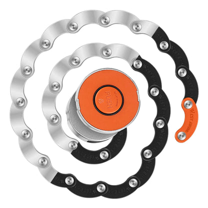 Kompaktowa blokada rowerowa składana z hartowanej stali – 5 mm grubości