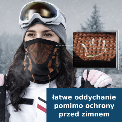 Termoaktywny komin sportowy z filtrem oddychającym – ochrona twarzy na zimę