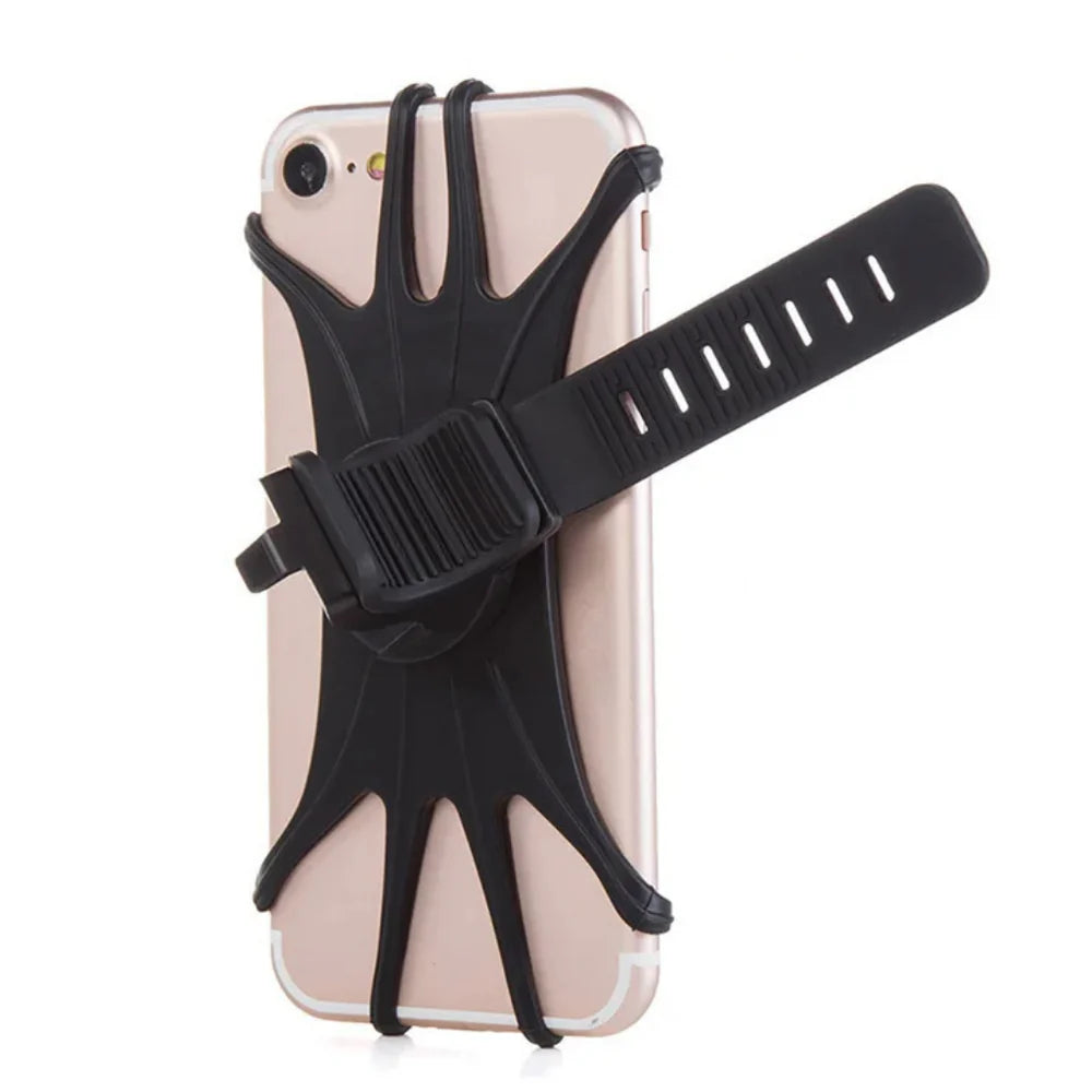 Obrotowy uchwyt rowerowy na telefon – elastyczny i antypoślizgowy silikon 360°