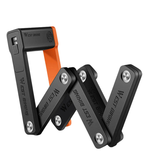 Zapięcie rowerowe składane  – kompaktowe, antykradzieżowe, z hartowanej stali