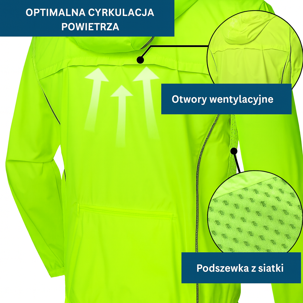 Kurtka sportowa 2w1 z odpinanymi rękawami i kapturem – lekka, oddychająca, wodoodporna