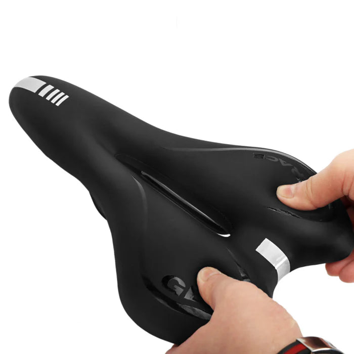 Siodło rowerowe żelowe HighTech – ergonomiczne, wodoodporne, z odblaskami