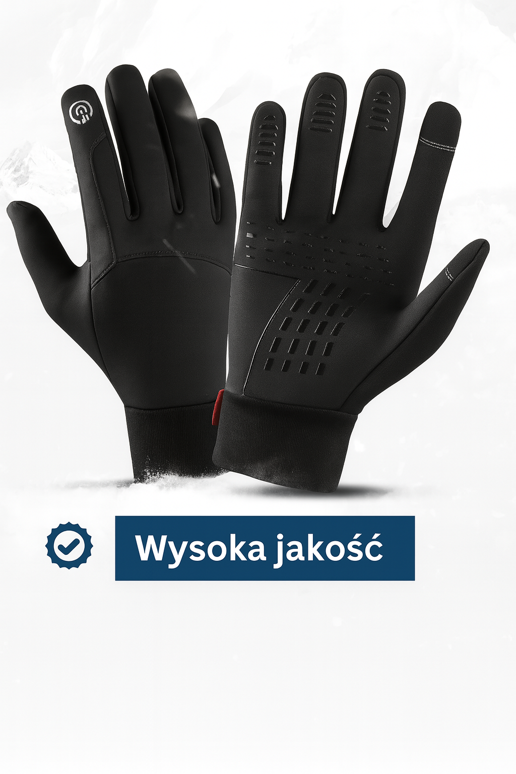 Rękawice zimowe ThermoSlim – dotykowe, wodoodporne, ocieplane