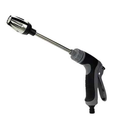 Pistolet do podlewania i mycia 37 cm – regulowany strumień, stal nierdzewna