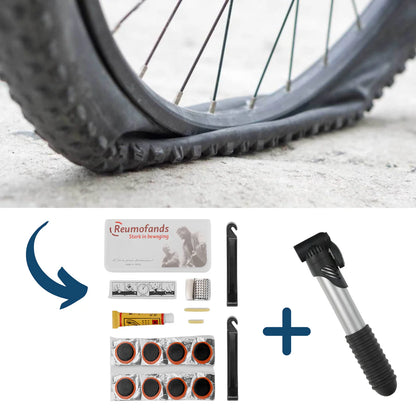 Zestaw naprawczy do roweru – wielofunkcyjny komplet z pompką i narzędziami
