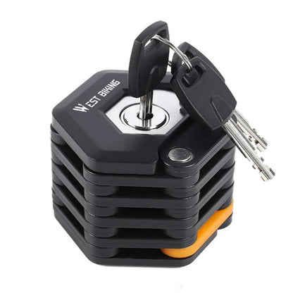 Składana blokada rowerowa – kompaktowe zabezpieczenie antykradzieżowe